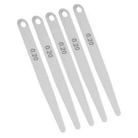 Metric Feeler Gauge Gap Measurement Tool 5 Pieces Feeler Gauge 0.2/0.3 Thick Stainless Steel Probe Gap Thickness Gauge for Gap Width (0.2)