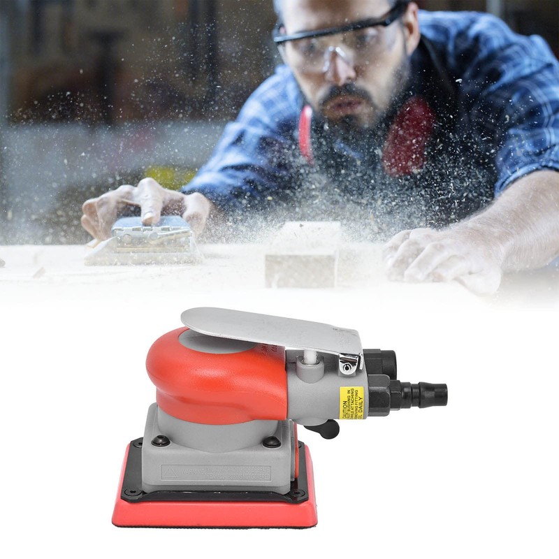 gernie Pneumatic Random Orbital Palm Sander, 10000rpm, 0.6-0.8Mpa, Air Powered,