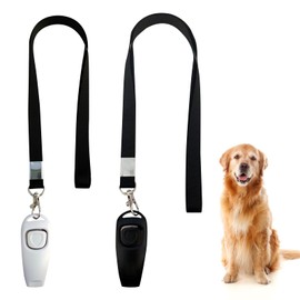 ZQLR-Y 2 Pcs Dog Training Whistle, Dog Whistles for Recall with Lanyard, Long Distance Dog Clickers for Training for Most Breeds of Dogs, Cats, Pigeons