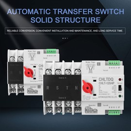 Compact Automatic Transfer Switch Electrical Selector Switches Dual Power Switch Solar Power Rail Type Household Power Transfer Switch-GTRH