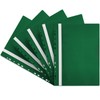 Netuno 5X File Folders Green (Punched) A4 Plastic School File