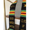 Ovaltag Black Nurses Matter Class of 2025 Kente Graduation Stole