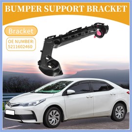 PARSLUCK Bumper Support Bracket No.5211602460 - Left Driver Side Bumper Bracket - for Toyota Corolla 2019-2024 ABS Plastic Black - 1 Pc Stable