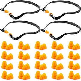 Tapones para Oídos con Banda Tapones para Oídos con Banda de Silicona y Reemplazo Tapones para Oídos para Disparar para Ruido, Dormir, Estudiar y Cons