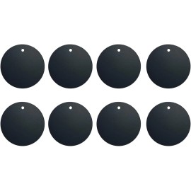 Unbranded Mount Metal Plate8Pack for Magnetic Car Mount Phone Holder (Black)