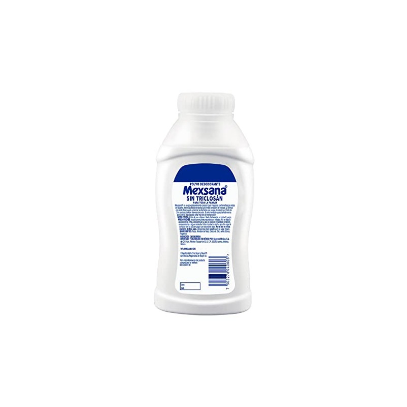 Mexsana Polvo Desodorante, DESODORANTE SIN TRICLOSAN, Absorbe el exceso de