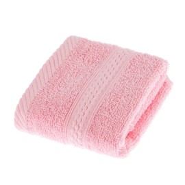 HOMESCAPES Pink Turkish Cotton Face Cloth Flannel Super Soft Thick & Absorbent 500 GSM Towel Heavy Weight for everyday Luxury