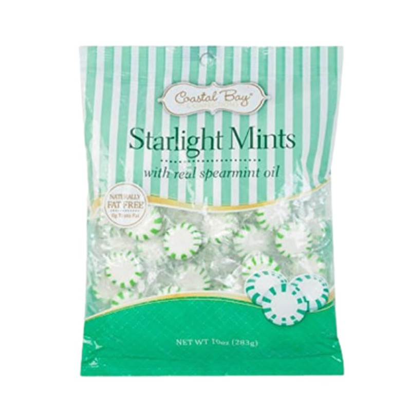 Coastal Bay Confections Starlight Mints With Natural Spearmint Oil and