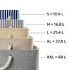 Mangata Collapsible, Thickened Linen Storage Box with Rope Handles (Washable,