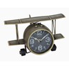 TenFuju Airplane Metal Tabletop Clock Industrial Home Decor Accents for