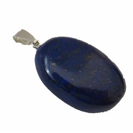 Lapis Lazuli Stones, Lapis Lazuli Gemstone Jewellery, Silver Jewellery Pendant in Sizes M and L (M)