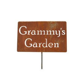 Family Name Gift Garden Stake 20 to 33 Inches Tall (Grammy's Garden, Small 20" Tall)