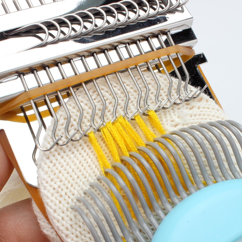 FMTYAOIU Darning Mushroom for Socks 14 Hooks Small Weaving Darner