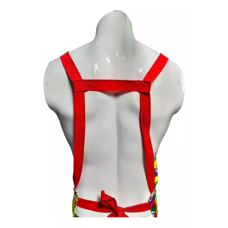 Movasa Mandil Babero Delantal Mario Bros Bordado Cocina