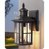 EDISHINE Outdoor Motion Sensor Porch Light Dusk to Dawn Wall