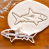 BAKERLOGY Set of 3 Shark Attack Theme Cookie Cutters (Designs: