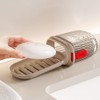 Double Layer Drainable Soap Dish with Lid -Soap Case Bar