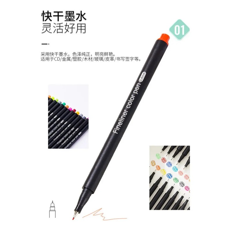 Set De 100 Bolígrafos De Gel Para Pintar En Color