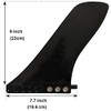 9" Center Fin (Hard) Hard Fin for Longboard SUP airSUP