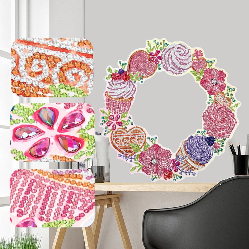 DIY Rhinestones Painting Garland Pattern Crystal Embroidery Picture Decoration KitDZ606