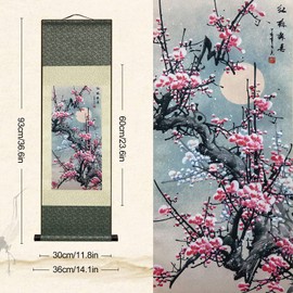 Oriental Decoration, Asian Wall Decor, Beautiful Wall Decoration, Bedroom Wall Decoration, Scroll Wall Decoration, Living Room Wall Hanging Decoration Wall Towel