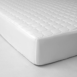 Good Nite Mattress Protector Quilted Mattress Topper Mattress Cover Pads 25cm Deep Machine Washable (White, Double)