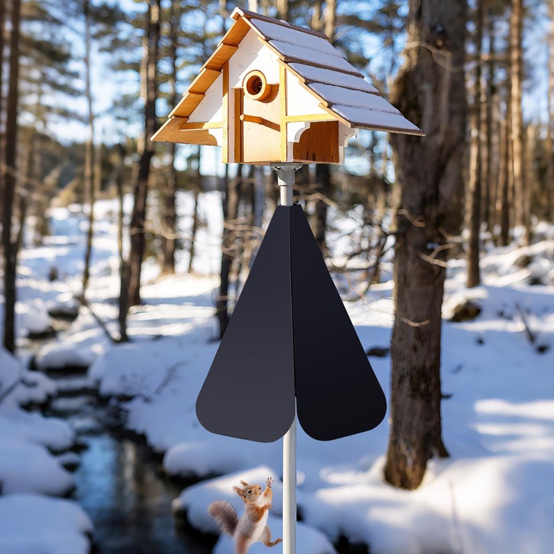 Otoolling 2 Pack Plastic Squirrel Baffle for Bird Feeder Pole