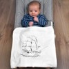 Azeeda 'Sailing Ship' Cotton Baby Blanket/Shawl (BY00039305)