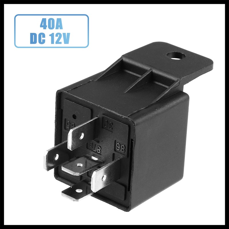 Hihaha 2Pcs Car Relay 5 Pin 12V 40Amp SPST Model