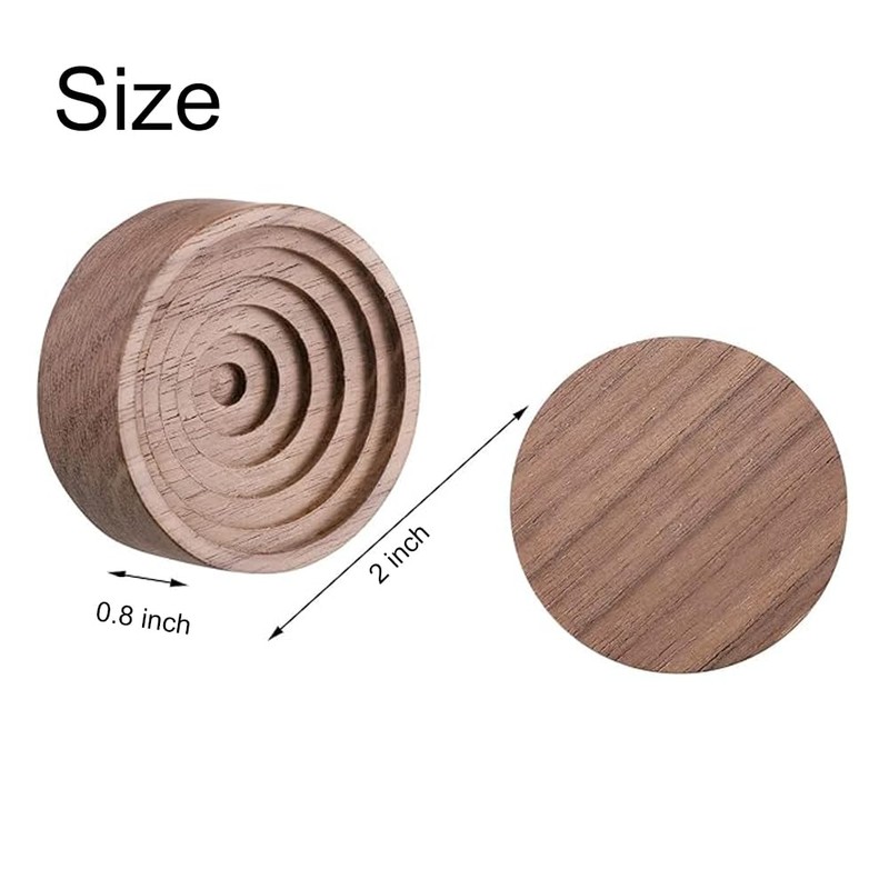 NaYiissi Wood Essential Oil Diffuser, Wooden Aromatherapy Diffuser, Small Round