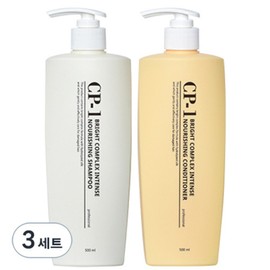 CP One Protein Shampoo 500ml + Conditioner 500ml, 3 sets / 씨피원 단백질 샴푸 500ml + 컨디셔너 500ml, 3세트