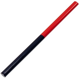 AERZETIX - C76309-12x Carpenter's Pencil - Two-Tone - 175 mm - Made of Wood - Colour Blue and Red - Masonry, Construction, Work, Construction Site
