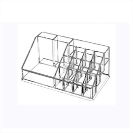 Makeup Organiser Storage, Clear Makeup Brush Holder Cosmetic Organiser, Makeup Countertop Storage Box for Bathroom Bedroom Dress Table, Type B