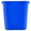 Rubbermaid Commercial Products Wastebasket Recycling Small 12L Blue FG295573BLUE
