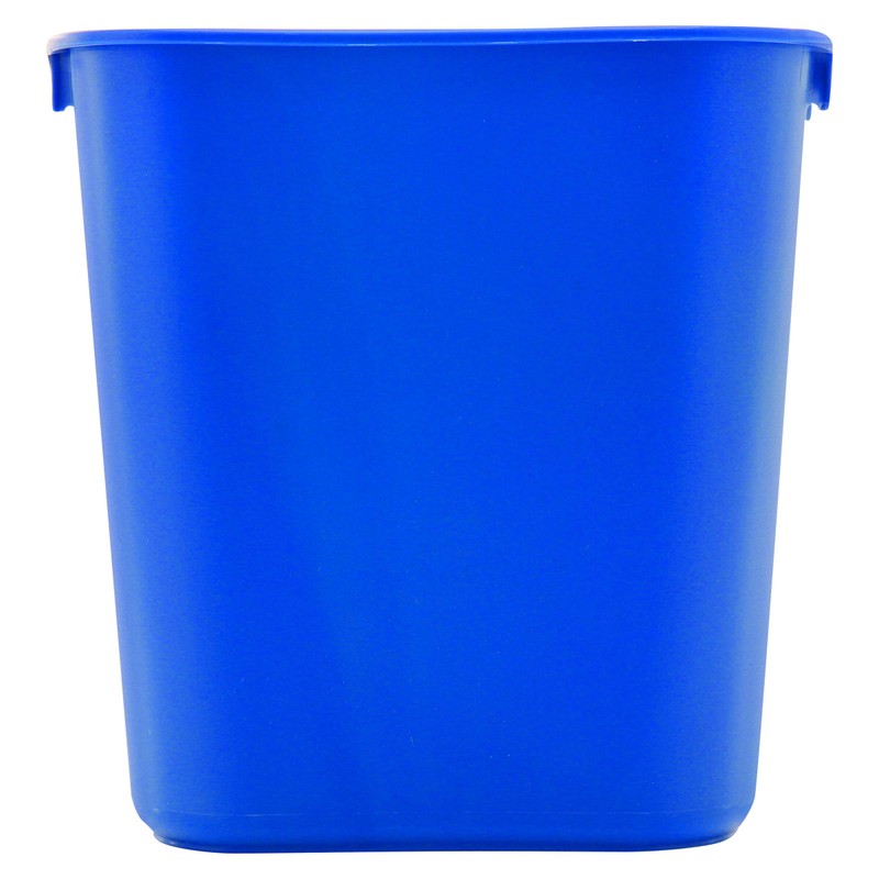 Rubbermaid Commercial Products Wastebasket Recycling Small 12L Blue FG295573BLUE