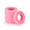 TEOYALL PE Lash Tapes, 5 Rolls Adhesive Micropore Breathable Pink