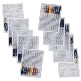 Uniquer 15 Boxes Mini Quick Fix Sewing Kit Small Home Travel Sewing Box Pre-Threaded Needle Kit Use in Hotel, Home, Personal Sewing Kit 10 Colors of Sewing Threads