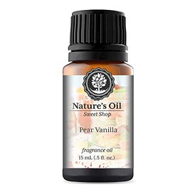 Pear Vanilla Fragrance Oil (15ml) for Diffusers, Soap Making, Candles, Lotion, Home Scents, Linen Spray, Bath Bombs, Slime