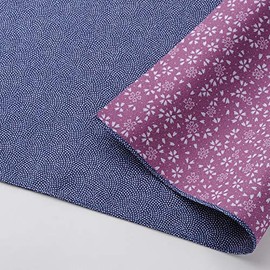 Musumi 10168-103 Furoshiki Furoshiki 17.7 inches (45 cm), Double-sided, Reversible, Shark Tetsu/Rose, Made in Japan