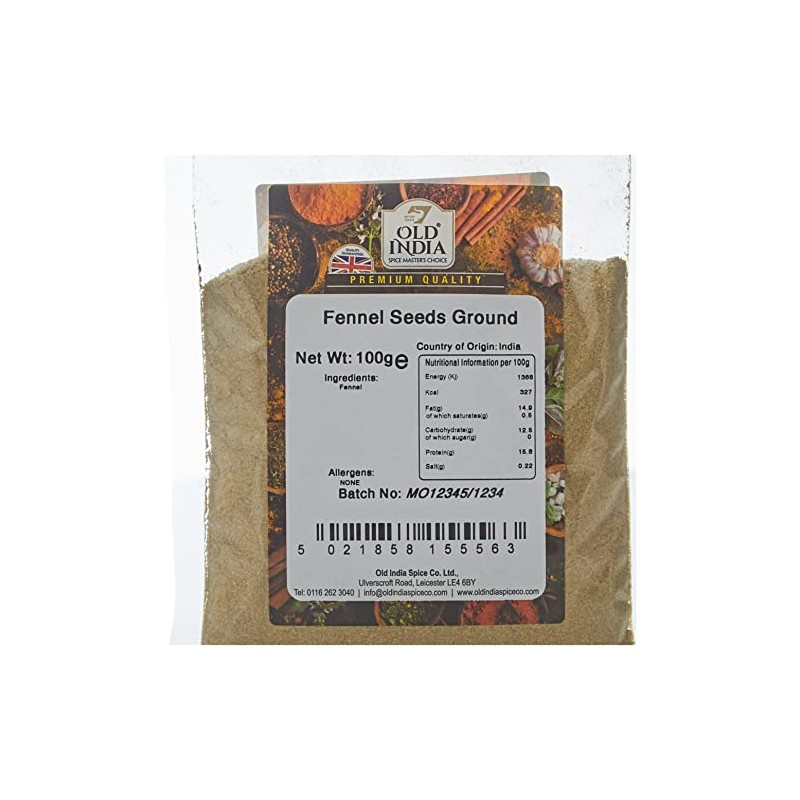 Old India Fennel Seeds Ground 100g