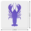 MAGJUCHE Lobster Stencil 12 Inches, Reusable Lobster Stencil for Painting