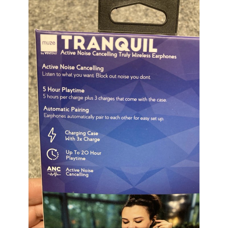 Vivitar Tranquil Muze Vivitar True Wireless Bluetooth Earbuds Noise Canceling