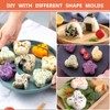 Prebarfun 10 PCS Onigiri Mould, Sushi Making Kit, Rice Ball