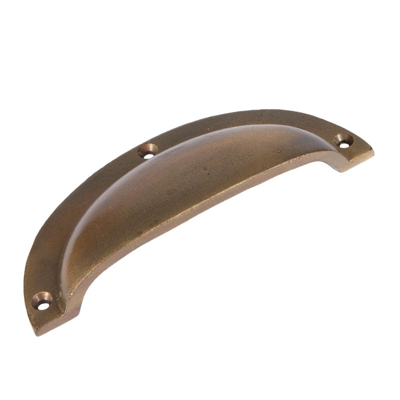 Hammer & Tongs Curved Cabinet Drawer Pull - W130mm x