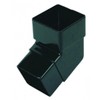FLOPLAST 65mm Square Downpipe 112.5 Degree Offset Bend - Black