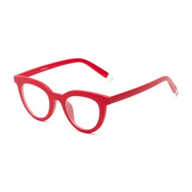 Cat Eye Reading Glasses in Matte Red by Readers.com | The Beatrix | +2.75
