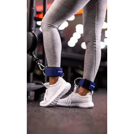 Fitgriff® Ankle Straps V2 for Cable Machine (2 Pieces) - Gym Workout Equipmen...