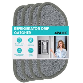 Water Drip Tray Catcher for Refrigerator Door,Washable Mats Covers Pads,Refrigerator Water Drip Tray Guard Absorbent Pad Liners Splash Catcher,Home Kitchen Fridge/Freezer Gadgets Accessories Decor