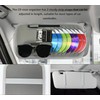 zimois Car Cd Holder,Leather Vehicle Sun Visor Organizer Clip,Cd Visor