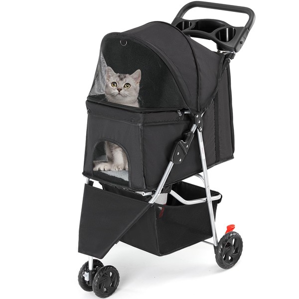 SMUG Small Pet Stroller | Lightweight & Foldable Design |